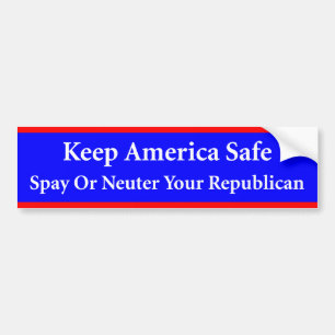 Spay Neuter Republicans Bumpersticker