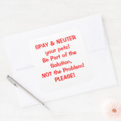 Spay Neuter sticker (Envelop)