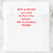 Spay Neuter sticker (Tas)