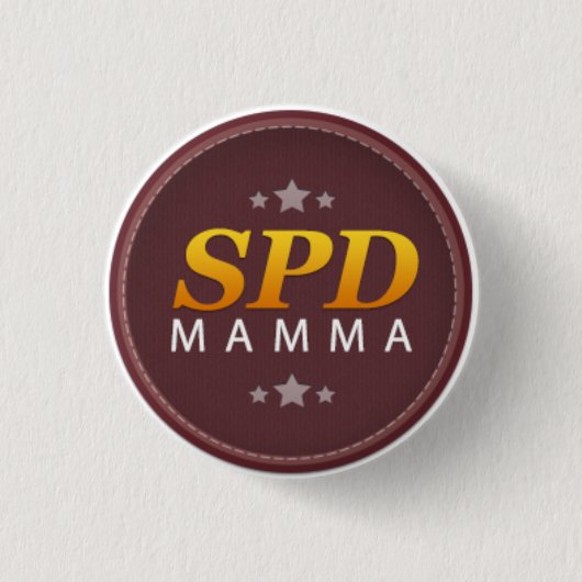 SPD Mamma Ronde Button 3,2 Cm (Voorkant)