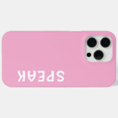 SPEAK Logo Soft Pink Case-Mate iPhone Case (Achterkant (horizontaal))