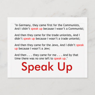Speak Up! Briefkaart