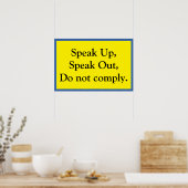 Speak Up Poster (Keuken)
