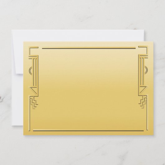 Speakeasy Flapper Great Gatsby Party Invitation (Dos)