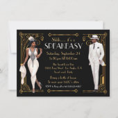 Speakeasy Flapper Grote Gatsby Harlem Nights Kaart (Voorkant)
