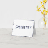 SpeakEasy Kaart (Gele Bloem)