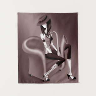 Speakeasy - Moodie Sepia bruin Wandkleed