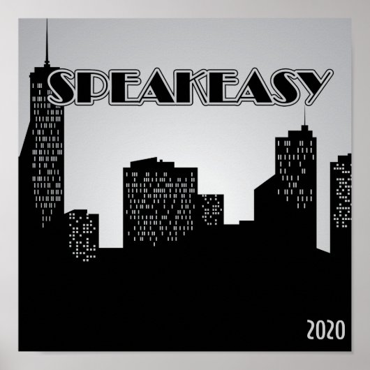 Speakeasy, Poster van de Partij van 1920 (Voorkant)