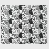 Speakeasy Roaring 20's Wedding Theme Retro Cadeaupapier (Vlak)