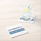 SpeakEasy Vierkante Kartonnen Onderzetter (Insitu)