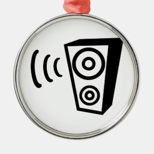 Speaker verslaat muziek metalen ornament