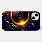 Speakermuzieknoten (alle telefoons) Case-Mate iPhone case (Achterkant (horizontaal))