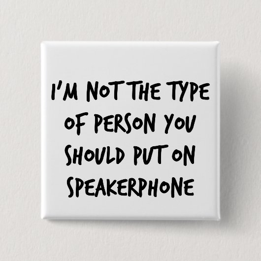 Speakerphone Vierkante Button 5,1 Cm (Voorkant)