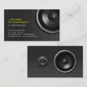 Speakers DJ Music Event Production visitekaartjes (Voorkant / Achterkant)