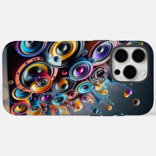 Speakers Wall Case-Mate iPhone Case (Achterkant (horizontaal))