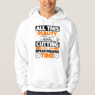 Spear Vissen Funny Gezegde Hobby Hoodie