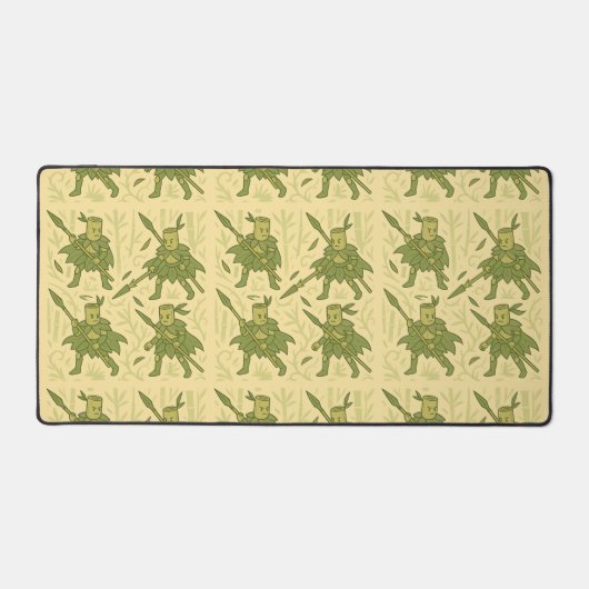 Spear Wielding Bamboo Art (Recto)