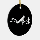 Spearfish Diver Keramisch Ornament (Rechts)
