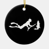 Spearfish Diver Keramisch Ornament (Voorkant)