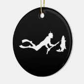 Spearfish Diver Keramisch Ornament (Links)