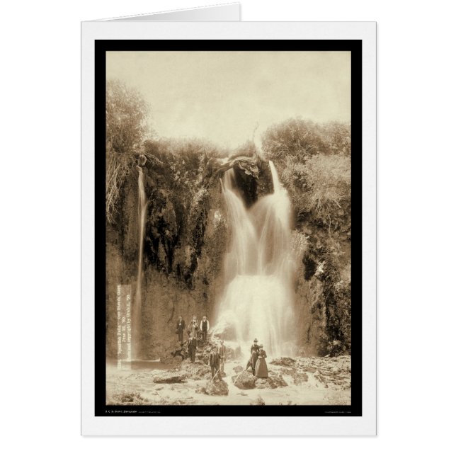 Spearfish Falls Black Hills Dakota du Sud 1889 (Devant)
