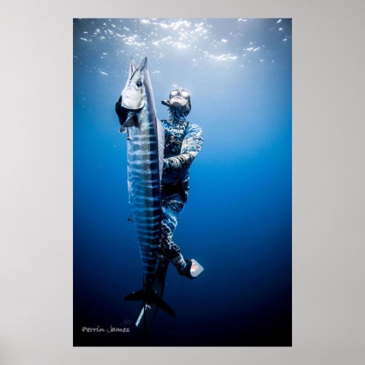 Spearfish wahoo poster (Voorkant)
