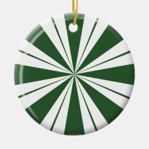 Spearmint Stripe Snoep Keramisch Ornament