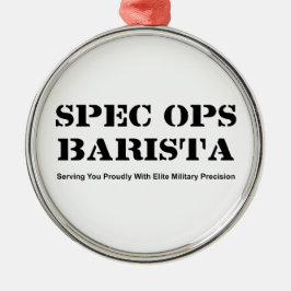 Spec Ops Barista Metalen Ornament