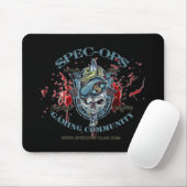 Spec/Ops Black Muismat logo 2 (Met muis)