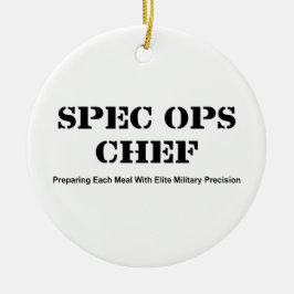 Spec Ops Chef Keramisch Ornament