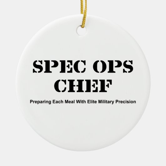 Spec Ops Chef Keramisch Ornament (Voorkant)