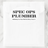 Spec Ops Plumber Ovale Sticker (Tas)