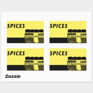 Specerijen Rechthoekige Sticker