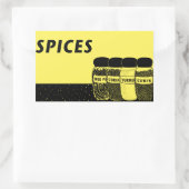 Specerijen Rechthoekige Sticker (Tas)