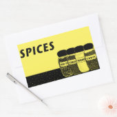 Specerijen Rechthoekige Sticker (Envelop)