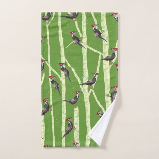 SPECHT IN BOMEN BAD HANDDOEK (Handdoek)