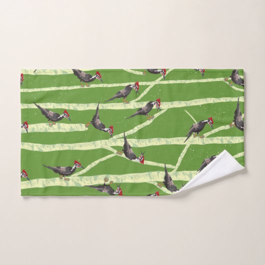 SPECHT IN BOMEN BAD HANDDOEK (Handdoek)