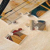 Specht Totem – Art Deco Ritme Legpuzzel (Zijkant)