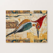 Specht Totem – Art Deco Ritme Legpuzzel (Horizontaal)