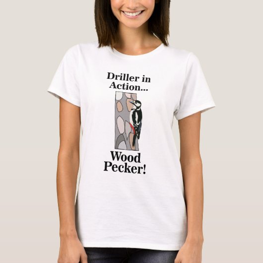specht vogel grappig t-shirt (Voorkant)