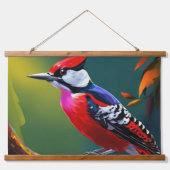 specht wandtapijt hangend wandkleed (Voorkant)
