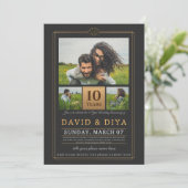 Speciaal 10th Wedding-Jubileum Kaart (Staand voorkant)