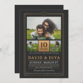 Speciaal 10th Wedding-Jubileum Kaart (Voorkant / Achterkant)