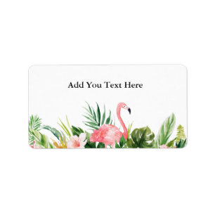Speciaal 1 - Tropische flamingo Etiket