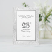 Speciaal 25th Silver Wedding Jubileum Kaart (Staand voorkant)