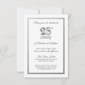 Speciaal 25th Silver Wedding Jubileum Kaart (Achterkant)