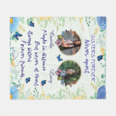 Speciaal 2 Foto Collage kerstcadeau zuster Fleece Deken (Voorkant (Horizontaal))