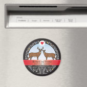 Speciaal 40th Wedding Jubileum, Buck & Doe Magneet (Insitu (Vaatwasser))