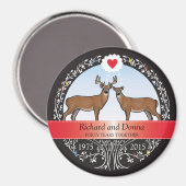 Speciaal 40th Wedding Jubileum, Buck & Doe Magneet (Voorkant / Achterkant)