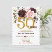 Speciaal 50th Wedding-Jubileum Kaart (Staand voorkant)